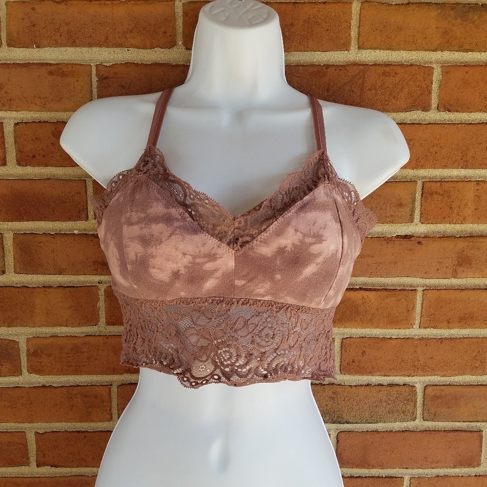 Mudd Longline Lace Tye Dye Bralette